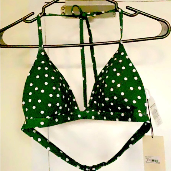 Green Polka dot bikini top ! - Picture 1 of 1